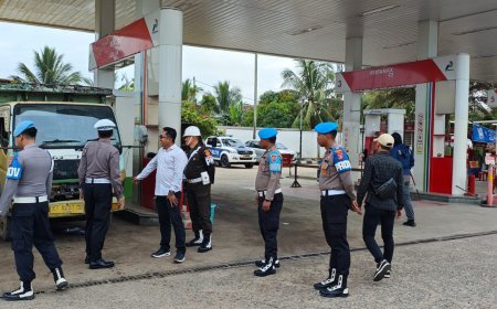 Polres Berau Sidak Sejumlah SPBU, Cegah Tindak Penyelewengan BBM