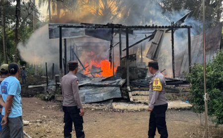 Rumah Warga Kampung Biatan Lempake Ludes Terbakar, Satu Nyawa Melayang