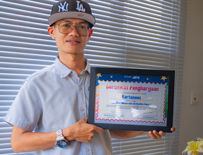 Kartanews.com Raih Penghargaan Nasional The Most Memorable Award di Universitas Indonesia