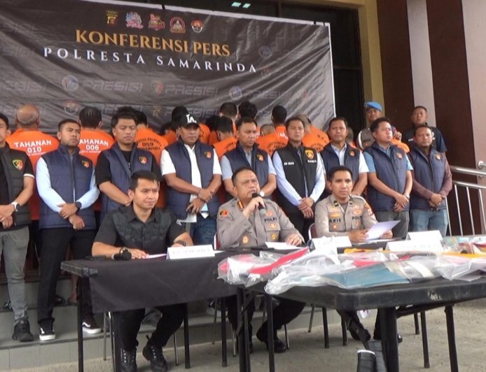 Polresta Samarinda  Ungkap 37 Kasus Pencurian Sepanjang Mei 2026