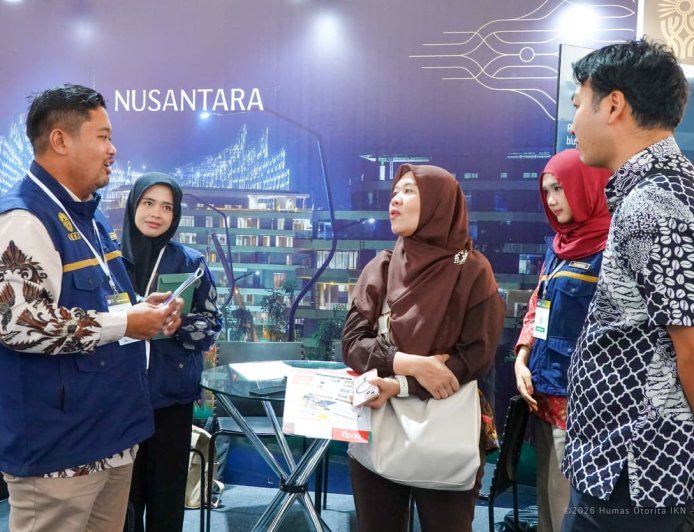 OIKN Hadirkan Booth Informasi di IEES 2026, Dekatkan Progres Nusantara ke Pelaku Usaha