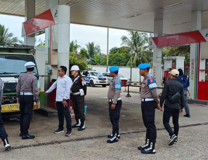 Polres Berau Sidak Sejumlah SPBU, Cegah Tindak Penyelewengan BBM