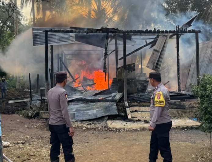 Rumah Warga Kampung Biatan Lempake Ludes Terbakar, Satu Nyawa Melayang