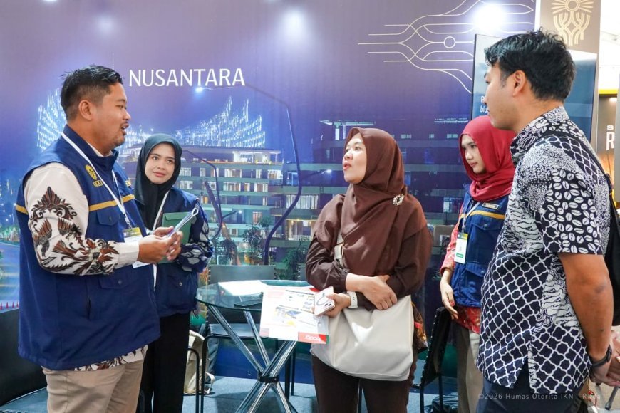 OIKN Hadirkan Booth Informasi di IEES 2026, Dekatkan Progres Nusantara ke Pelaku Usaha