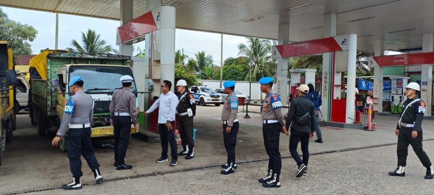 Polres Berau Sidak Sejumlah SPBU, Cegah Tindak Penyelewengan BBM