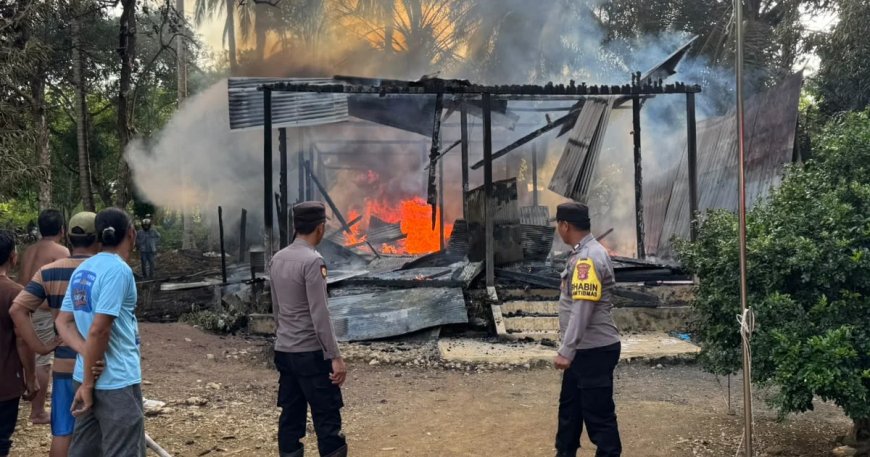 Rumah Warga Kampung Biatan Lempake Ludes Terbakar, Satu Nyawa Melayang