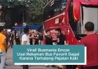 Viral! Busmania Emosi Usai Rekaman Bus Favorit Gagal Karena Terhalang Pejalan Kaki