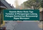 Sepeda Motor Roda Tiga Terbakar di Plengsengan Lateng, Petugas Damkarmat Banyuwangi Sigap Merespon