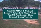Trag33di M44ut di Thailand: Bocah 11 Tahun Setir Mobil Pickup, Tabr44k Rombongan Biksu hingga 9 Orang Tew44s