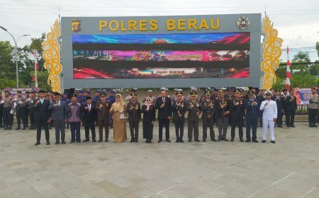 Peringati HUT Bhayangkara Ke-80, Polres Berau Komitmen Bakal Terus Tingkatkan Pelayanan Kepada Masyarakat
