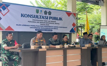 Prumda Air Minum Batiwakkal Gelar Konsultasi Publik Penyesuaian Tarif di Tanjung Redeb
