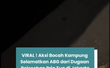 VIRAL! Aksi Bocah Kampung Selamatkan ABG dari Dugaan Pelecehan Pria Tua di Jakarta