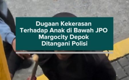 Dugaan Kekerasan Terhadap Anak di Bawah JPO Margocity Depok Ditangani Polisi