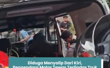 Diduga Menyalip dari Kiri, Pengendara Motor Tewas Terlindas Truk di Jalan PM Noor Samarinda