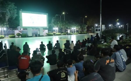 Pemprov Kaltim Gelar Nonton Bareng Semifinal Bersama Warga