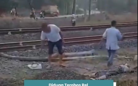 Diduga Terobos Rel Meski Sudah Diperingatkan, Mobil Berisi Tiga Pelajar Ditabrak Kereta Api di Lampung Utara