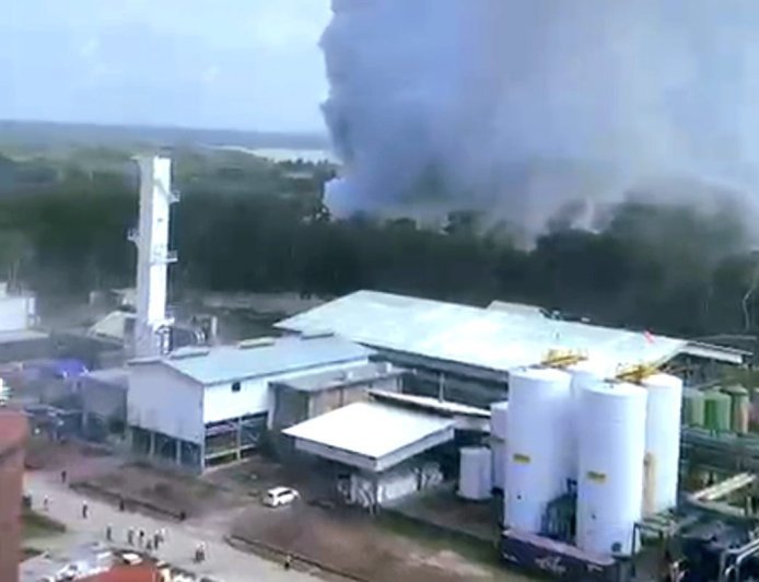 Area PT Kertas Nusantara Berau Meledak, Warga Mangkajang Dikagetkan Suara Gemuruh