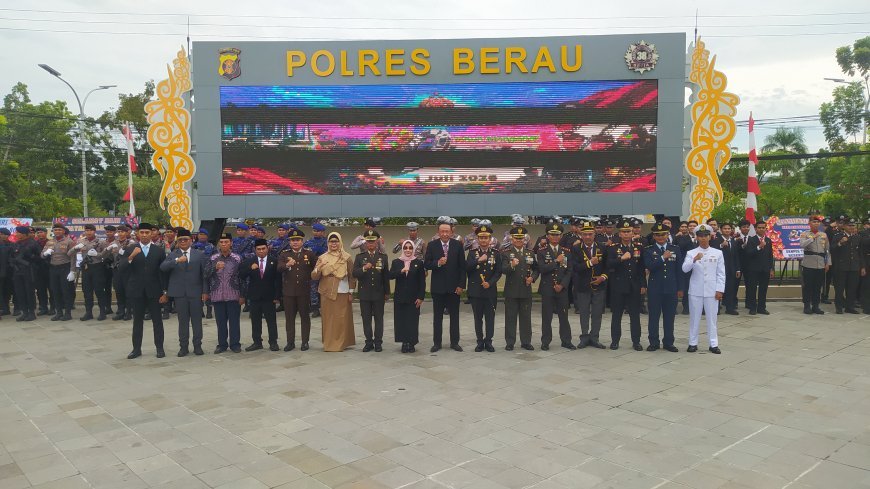 Peringati HUT Bhayangkara Ke-80, Polres Berau Komitmen Bakal Terus Tingkatkan Pelayanan Kepada Masyarakat