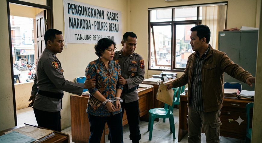 IRT (46) Tahun Diamankan Polisi, Diduga Terlibat dalam Peredaran Sabu di Berau