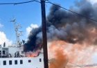 Diduga Akibat Uap BBM, Dek Kapal KM Prince Soya di Pelabuhan Samarinda Sempat Terbakar
