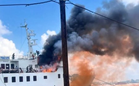 Diduga Akibat Uap BBM, Dek Kapal KM Prince Soya di Pelabuhan Samarinda Sempat Terbakar