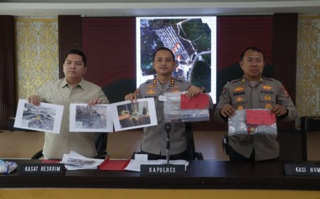 Polres Berau Tangkap Pelaku Pembakaran Lahan di Tanjung Batu