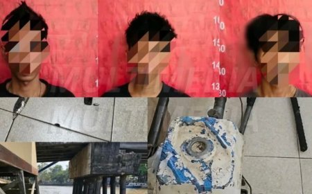 Tiga Pria di Samarinda Diringkus Polisi, Diduga Menjadi Otak Pencurian Kabel di Kapal