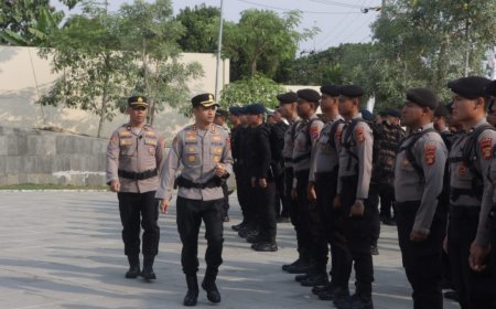 Gelar Apel Pergeseran Pasukan, Polres Berau Siapkan 225 Personil untuk Hadapi Karhutla