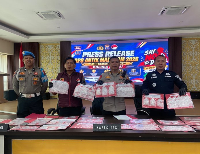Hasil Operasi Antik Mahakam, Polres Berau Ungkap 33 Kasus Narkoba dan Bekuk 38 Tersangka
