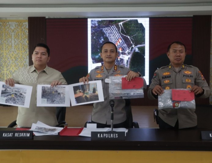 Polres Berau Tangkap Pelaku Pembakaran Lahan di Tanjung Batu