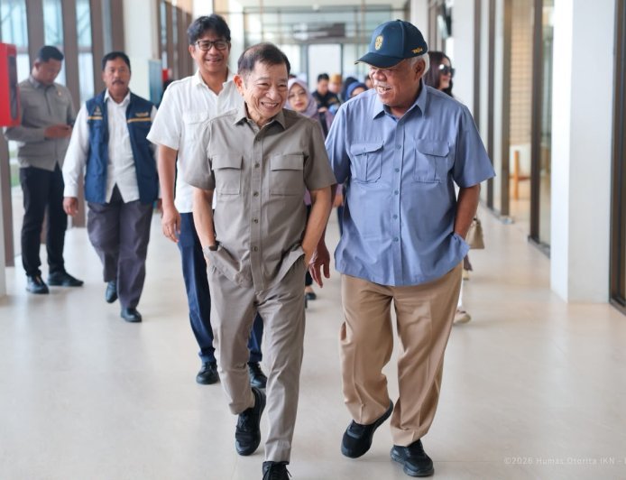 Menteri PPN Kunjungi IKN Tinjau Progres Pembangunan Infrastruktur
