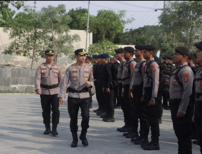 Gelar Apel Pergeseran Pasukan, Polres Berau Siapkan 225 Personil untuk Hadapi Karhutla