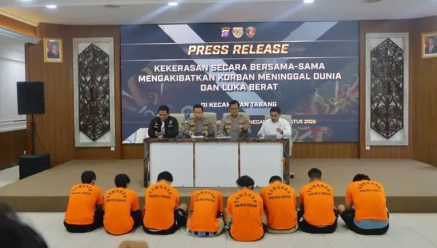Polisi Ringkus 9 Pelaku Pengeroyokan Maut di Kukar, Terancam 12 Tahun Penjara