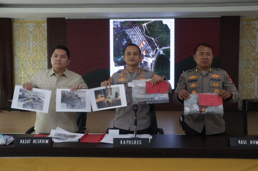 Polres Berau Tangkap Pelaku Pembakaran Lahan di Tanjung Batu