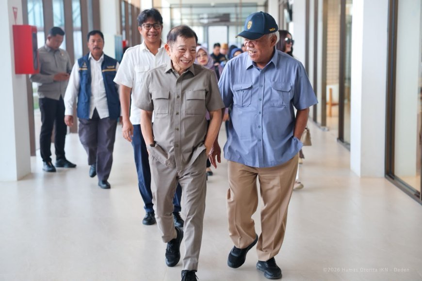 Menteri PPN Kunjungi IKN Tinjau Progres Pembangunan Infrastruktur