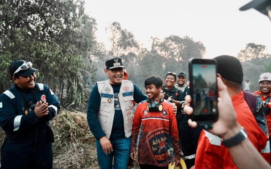 Wakil Gubernur Kaltim Seno Aji Tinjau Lokasi Karhutla di Kukar