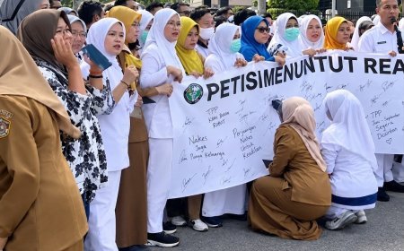 Nakes RS AWS Kaltim Gelar Aksi Damai, TPP Empat Bulan Belum Dicairkan