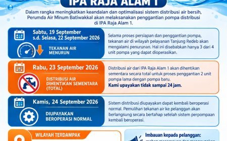 Penghentian Sementara Distribusi Air IPA Raja Alam 1, Pelanggan Tanjung Redeb Diimbau Tampung Air
