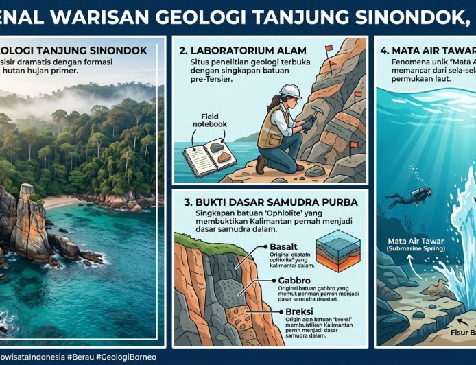 Kaltim Proyeksikan Kawasan Batu Purba Tanjung Sinondok Berau Jadi Laboratorium Alam