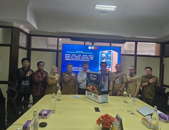 Lewat KRIS 2026, BRIDA Kaltim dan UMKT Hadirkan Invosi Smart Vending Machine Digital