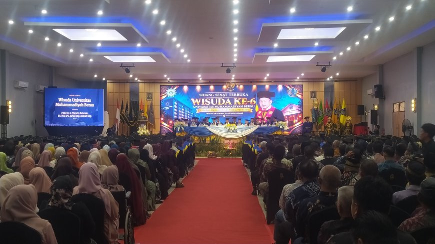 429 Mahasiswa Resmi Menyandang Gelar S1 dan S2 Pada Wisuda Ke 6 Universitas Muhammdiyah Berau