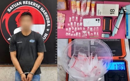 Polisi Ungkap Jaringan Sabu di Sangkulirang Kutim, 32 Paket Senilai 17,89 Gram Disita