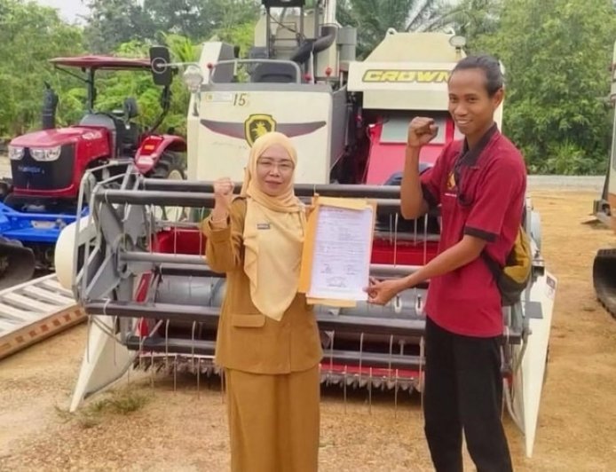 Dapat Bantuan Mesin Panen Dari Kementan RI, DTPHP Berau Optimis Proses Panen Petani Semakin Efisien