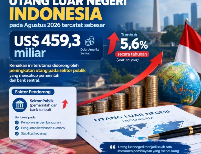 Tembus 459,3 Miliar Dolar AS di Agustus 2026! Mampukah Indonesia Bayar Hutang Luar Negeri?
