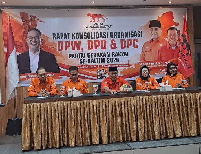 Partai Gerakan Rakyat Kaltim Gelar Konsolidasi  Internal Wilayah, Bidik Penguatan Struktur hingga Pilpres 2029