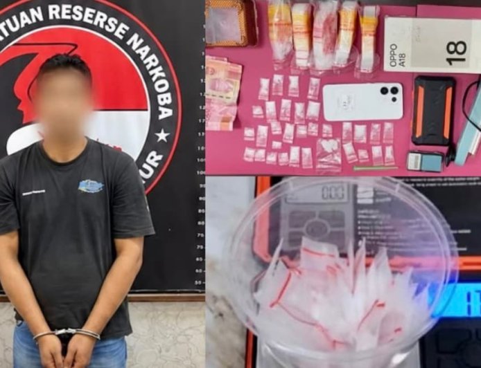 Polisi Ungkap Jaringan Sabu di Sangkulirang Kutim, 32 Paket Senilai 17,89 Gram Disita