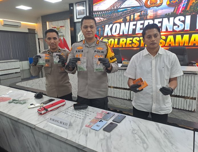Peredaran Narkoba di Samarinda Terbongkar, Polisi Sita Ekstasi dan Sabu Senilai Rp638 Juta