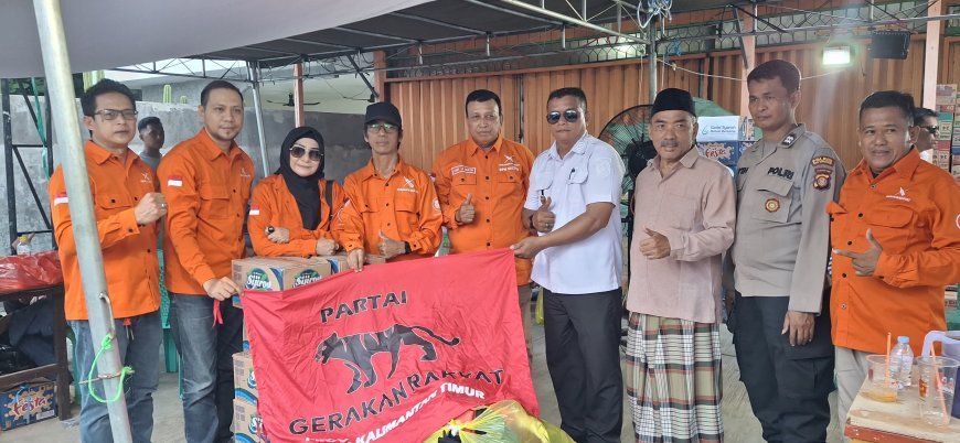 Gerakan Rakyat Kaltim Salurkan Bantuan Korban Kebakaran di Loa Ipuh Tenggarong, Rita Widyasari Turut Hadir