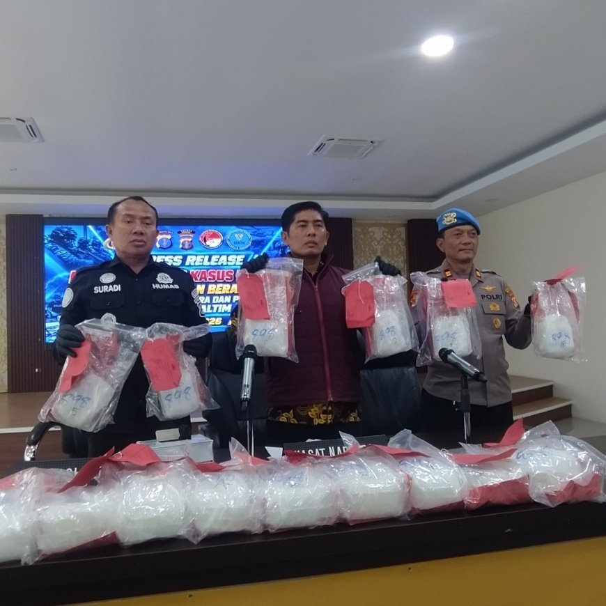 Pakai Koper Bawa 15 Kilogram Sabu, Jaringan Narkoba Internasional Berhasil Dibekuk Polres Berau